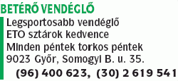   - BETÉRŐ VENDÉGLŐ