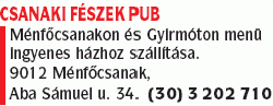   - Csanaki Fészek Pub