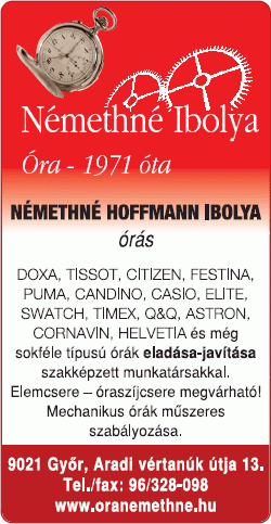   - Némethné Hoffmann Ibolya órás